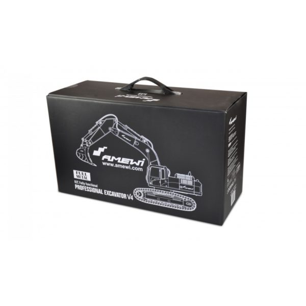 RC AMEWI PROFI BAGR Celokovový pásový bagr 2,4GHz 1:14 23 kanálů, bílý - Image 12