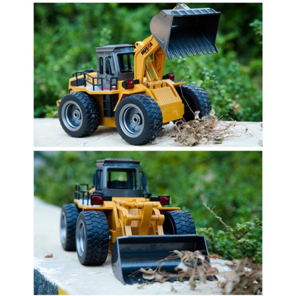 RC HUINA Kolový nakladač 1:18 S KOVOVOU LŽÍCÍ 4x4 - Image 5
