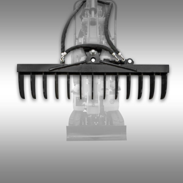 Hydraulický otočný shrnovač pro minirypadlo Jansen MB-800