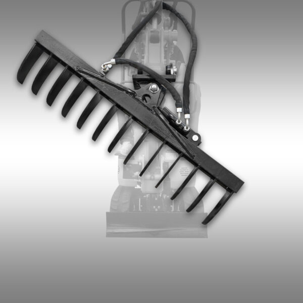 Hydraulický otočný shrnovač pro minirypadlo Jansen MB-800 - Image 3
