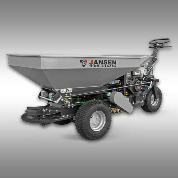 Rozmetadlo písku Jansen TD-325, Topdresser, Rozmetadlo hnojiv, Rozmetadlo písku